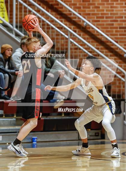 Thumbnail 1 in Genesis Prep Academy vs Wallace (A1D1 Districts Playoffs) photogallery.