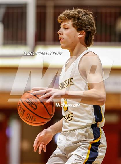 Thumbnail 3 in Genesis Prep Academy vs Wallace (A1D1 Districts Playoffs) photogallery.