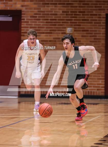 Thumbnail 3 in Genesis Prep Academy vs Wallace (A1D1 Districts Playoffs) photogallery.