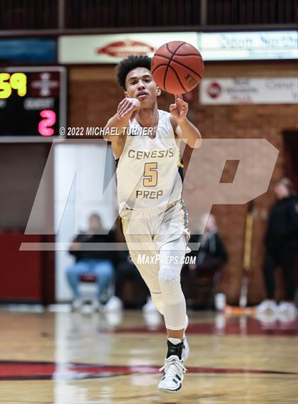 Thumbnail 1 in Genesis Prep Academy vs Wallace (A1D1 Districts Playoffs) photogallery.