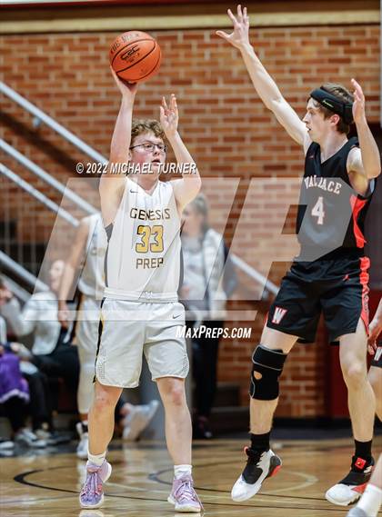 Thumbnail 2 in Genesis Prep Academy vs Wallace (A1D1 Districts Playoffs) photogallery.