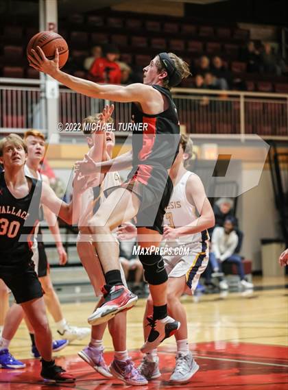 Thumbnail 3 in Genesis Prep Academy vs Wallace (A1D1 Districts Playoffs) photogallery.