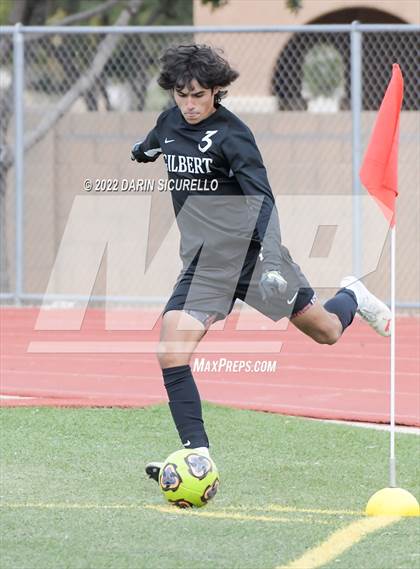 Thumbnail 2 in Queen Creek vs. Gilbert (Coyote Classic Soccer Tournament) photogallery.