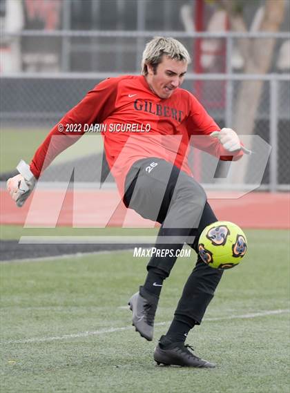 Thumbnail 3 in Queen Creek vs. Gilbert (Coyote Classic Soccer Tournament) photogallery.