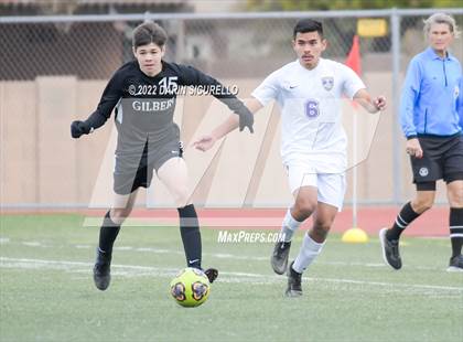 Thumbnail 3 in Queen Creek vs. Gilbert (Coyote Classic Soccer Tournament) photogallery.