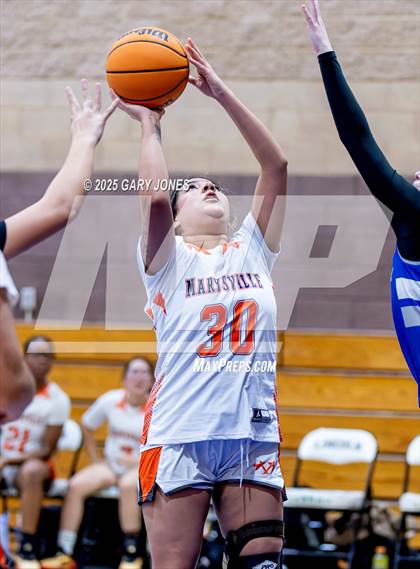 Thumbnail 2 in Marysville vs. Wheatland (Chavez Christmas Classic) photogallery.