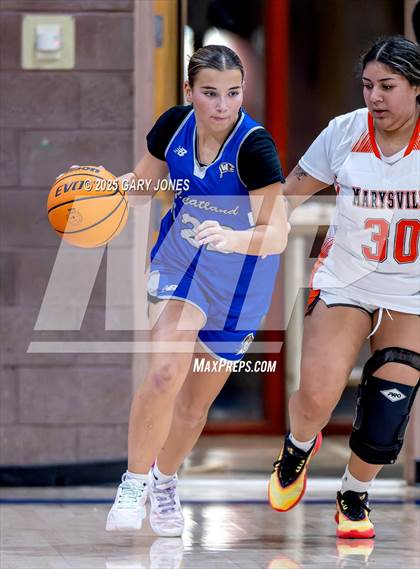 Thumbnail 1 in Marysville vs. Wheatland (Chavez Christmas Classic) photogallery.