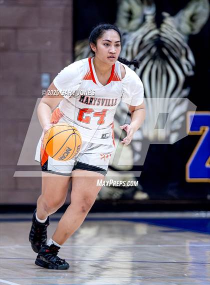Thumbnail 2 in Marysville vs. Wheatland (Chavez Christmas Classic) photogallery.