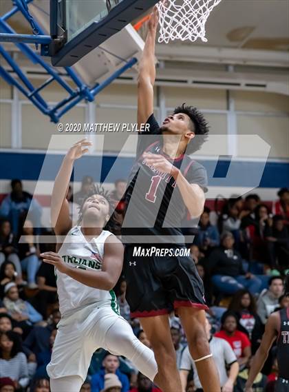 Thumbnail 2 in Trinity Christian vs. Pine Forest (MLK Dream Jam @ Terry Sanford) photogallery.