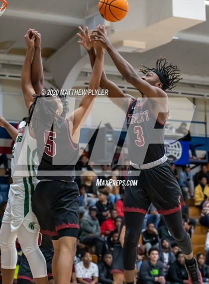 Thumbnail 2 in Trinity Christian vs. Pine Forest (MLK Dream Jam @ Terry Sanford) photogallery.