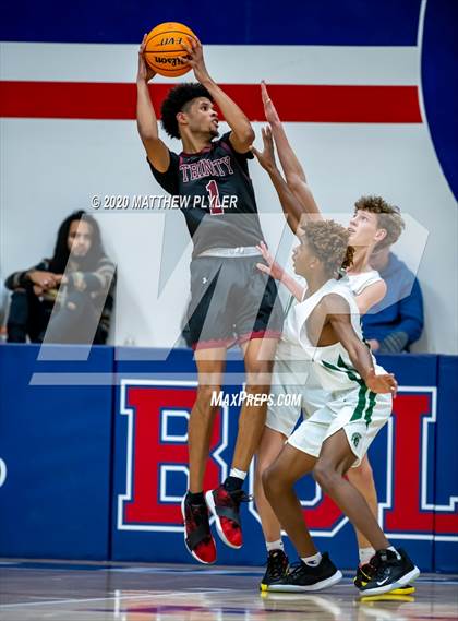 Thumbnail 1 in Trinity Christian vs. Pine Forest (MLK Dream Jam @ Terry Sanford) photogallery.