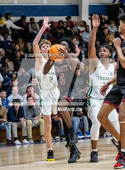 Thumbnail 3 in Trinity Christian vs. Pine Forest (MLK Dream Jam @ Terry Sanford) photogallery.
