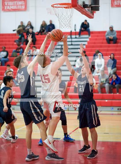 Thumbnail 2 in Carlmont vs. Aragon (Burlingame Lions Club Basketball Tournament) photogallery.