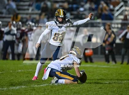 Thumbnail 2 in Delta @ Garrett (IHSAA 3A Sectional Championship) photogallery.