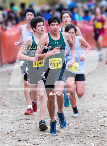 Thumbnail 1 in CIF State Cross Country Championships (Boys D5 Race) photogallery.