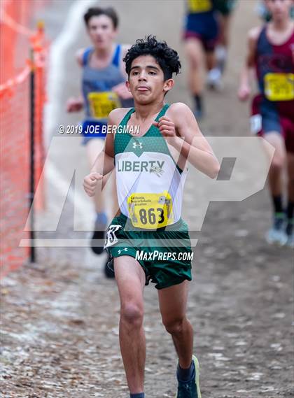 Thumbnail 1 in CIF State Cross Country Championships (Boys D5 Race) photogallery.