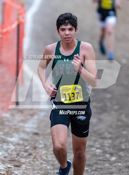 Thumbnail 1 in CIF State Cross Country Championships (Boys D5 Race) photogallery.