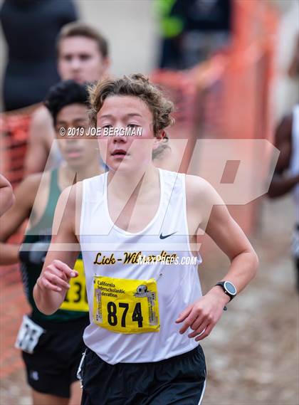 Thumbnail 1 in CIF State Cross Country Championships (Boys D5 Race) photogallery.