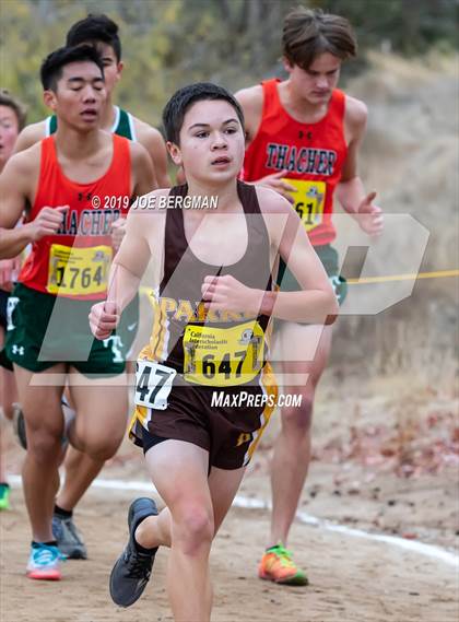 Thumbnail 1 in CIF State Cross Country Championships (Boys D5 Race) photogallery.