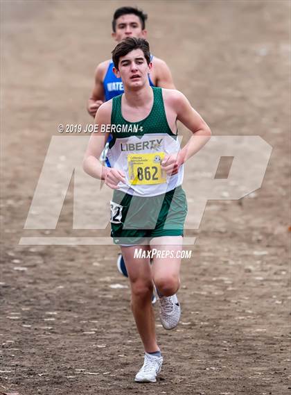 Thumbnail 1 in CIF State Cross Country Championships (Boys D5 Race) photogallery.