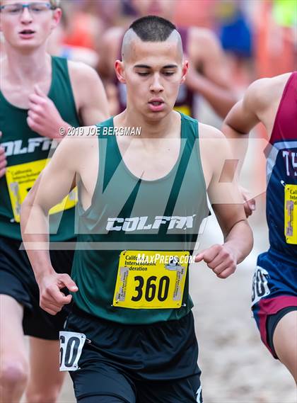 Thumbnail 1 in CIF State Cross Country Championships (Boys D5 Race) photogallery.