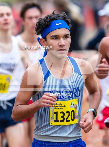 Thumbnail 1 in CIF State Cross Country Championships (Boys D5 Race) photogallery.