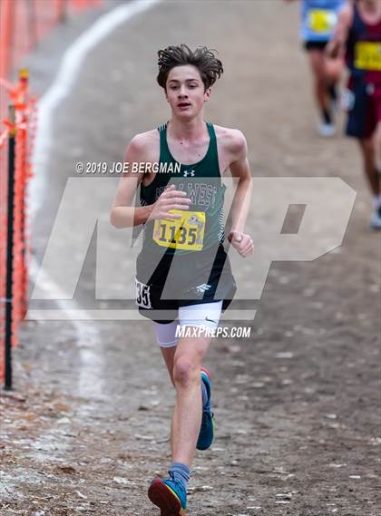 Thumbnail 1 in CIF State Cross Country Championships (Boys D5 Race) photogallery.