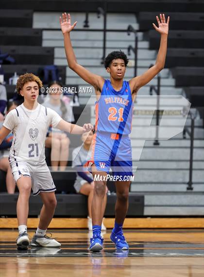 Thumbnail 2 in Purnell Swett vs. Whiteville (2023 Robeson County Shootout) photogallery.