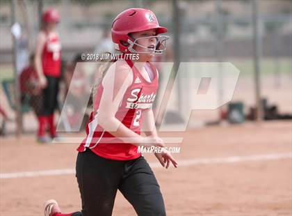 Thumbnail 2 in  Leading Edge Academy - GEC vs. San Carlos (Chandler Prep Softball Classic) photogallery.