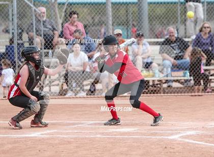 Thumbnail 3 in  Leading Edge Academy - GEC vs. San Carlos (Chandler Prep Softball Classic) photogallery.