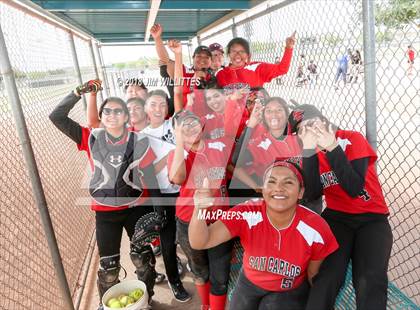 Thumbnail 2 in  Leading Edge Academy - GEC vs. San Carlos (Chandler Prep Softball Classic) photogallery.