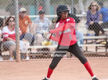 Thumbnail 3 in  Leading Edge Academy - GEC vs. San Carlos (Chandler Prep Softball Classic) photogallery.