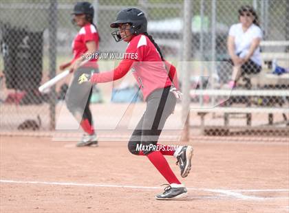 Thumbnail 2 in  Leading Edge Academy - GEC vs. San Carlos (Chandler Prep Softball Classic) photogallery.