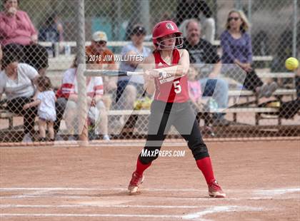 Thumbnail 3 in  Leading Edge Academy - GEC vs. San Carlos (Chandler Prep Softball Classic) photogallery.