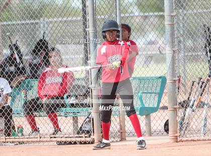Thumbnail 2 in  Leading Edge Academy - GEC vs. San Carlos (Chandler Prep Softball Classic) photogallery.
