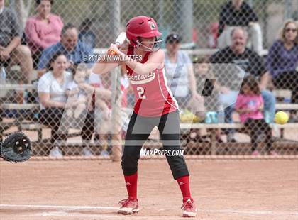Thumbnail 2 in  Leading Edge Academy - GEC vs. San Carlos (Chandler Prep Softball Classic) photogallery.