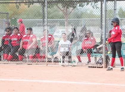Thumbnail 3 in  Leading Edge Academy - GEC vs. San Carlos (Chandler Prep Softball Classic) photogallery.