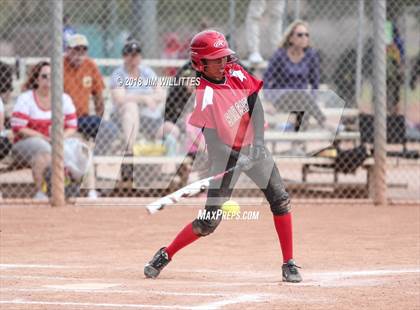 Thumbnail 2 in  Leading Edge Academy - GEC vs. San Carlos (Chandler Prep Softball Classic) photogallery.