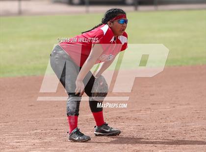 Thumbnail 2 in  Leading Edge Academy - GEC vs. San Carlos (Chandler Prep Softball Classic) photogallery.