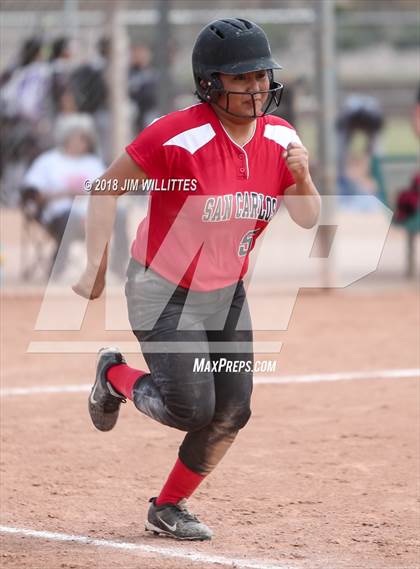 Thumbnail 1 in  Leading Edge Academy - GEC vs. San Carlos (Chandler Prep Softball Classic) photogallery.