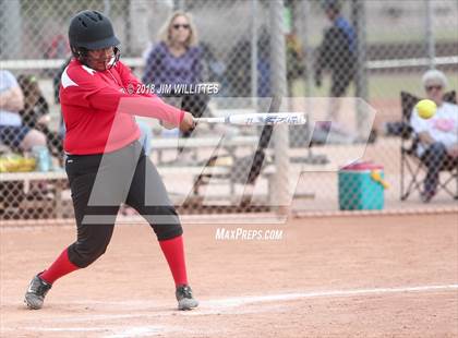 Thumbnail 2 in  Leading Edge Academy - GEC vs. San Carlos (Chandler Prep Softball Classic) photogallery.