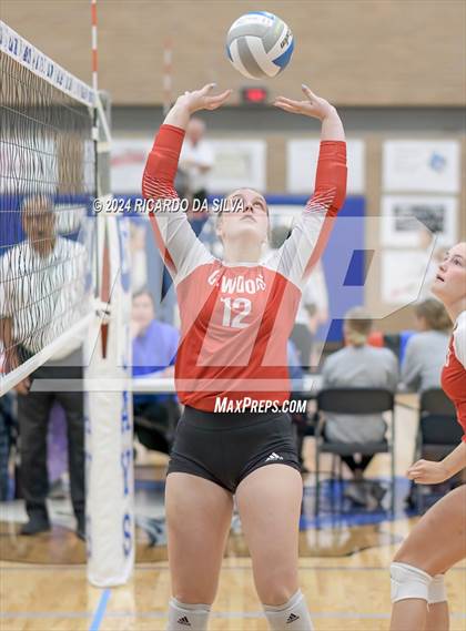 Thumbnail 3 in Paetow vs Cypress Woods (Needville Tournament) photogallery.