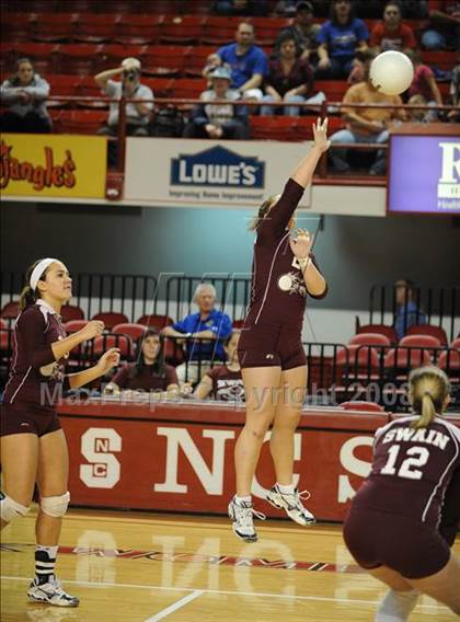 Thumbnail 2 in Pender vs. Swain County (NCHSAA Girls Volleyball 1A Final) photogallery.