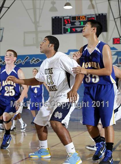 Thumbnail 3 in Notre Dame vs. Agoura (Burbank Tip-off Classic Final) photogallery.