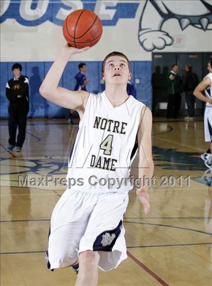Thumbnail 1 in Notre Dame vs. Agoura (Burbank Tip-off Classic Final) photogallery.