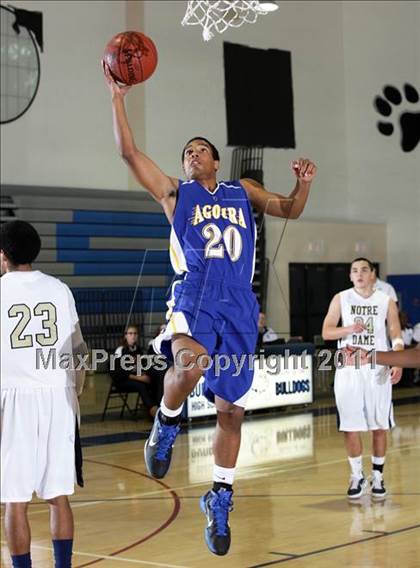 Thumbnail 1 in Notre Dame vs. Agoura (Burbank Tip-off Classic Final) photogallery.