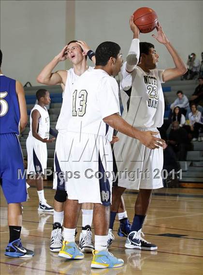 Thumbnail 2 in Notre Dame vs. Agoura (Burbank Tip-off Classic Final) photogallery.