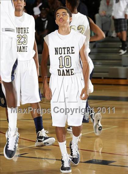 Thumbnail 2 in Notre Dame vs. Agoura (Burbank Tip-off Classic Final) photogallery.