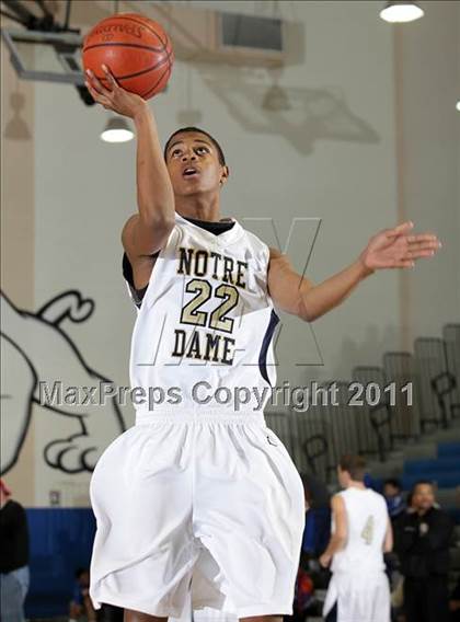 Thumbnail 1 in Notre Dame vs. Agoura (Burbank Tip-off Classic Final) photogallery.