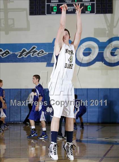 Thumbnail 3 in Notre Dame vs. Agoura (Burbank Tip-off Classic Final) photogallery.